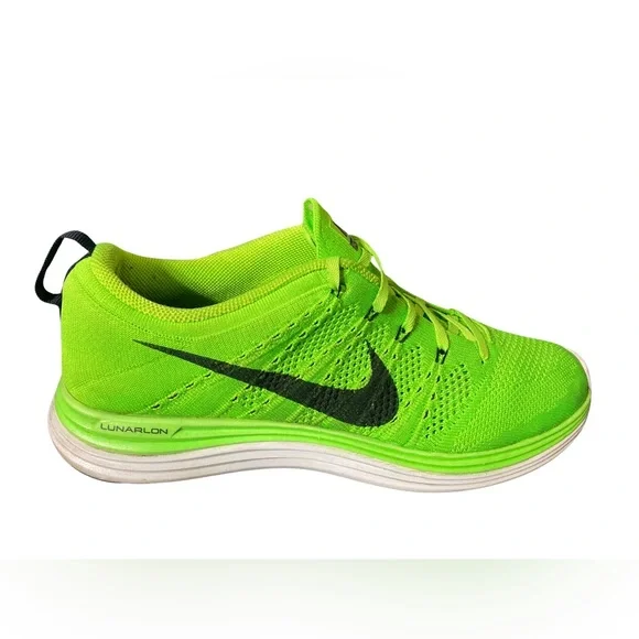 Nike Flyknit Lunar 1+ One Electric Green White Men's Size 554887-304